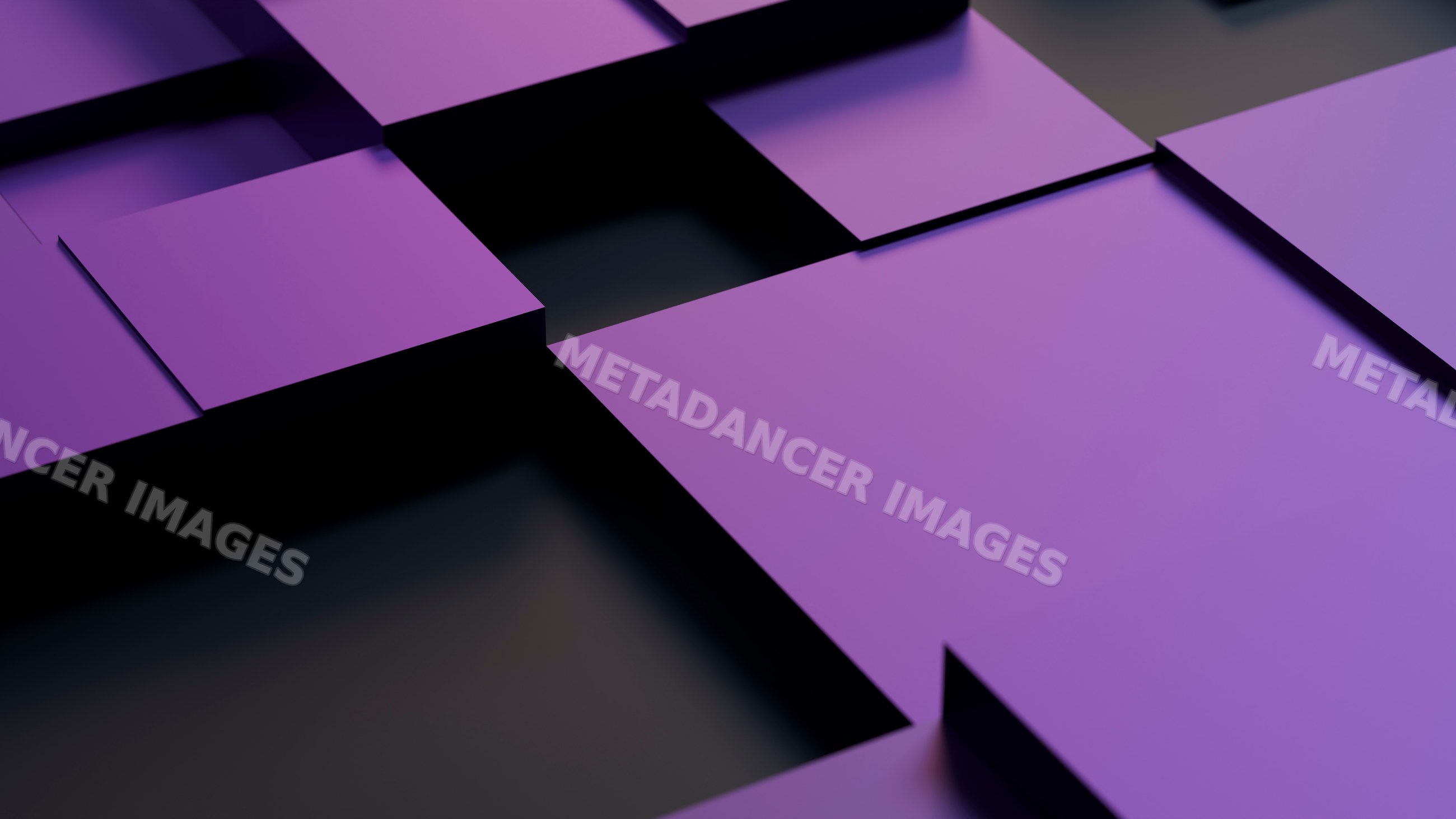 Purple 3d geometric squares abstract illustration