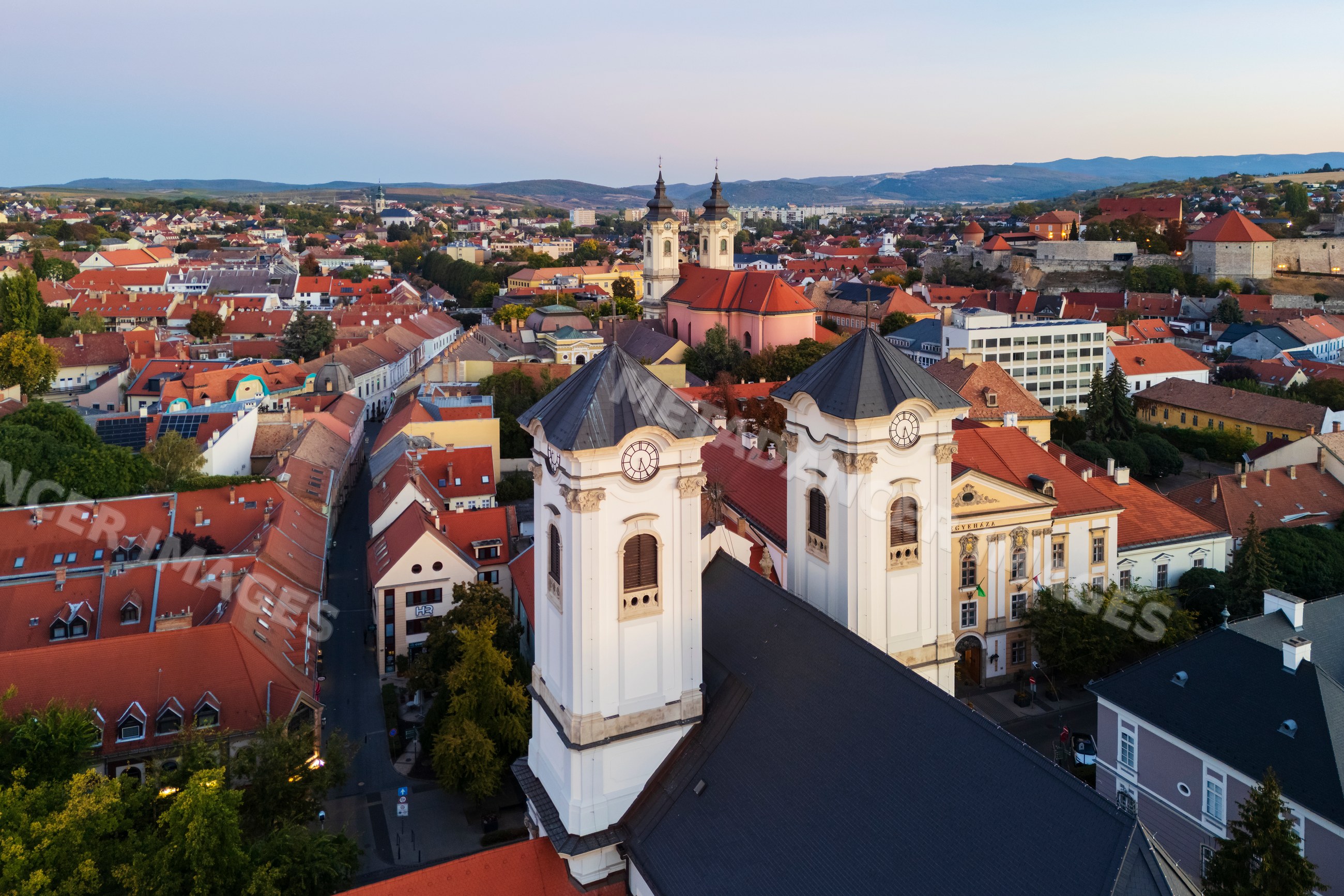 The Egri Barátok Temploma with the Minorite Church