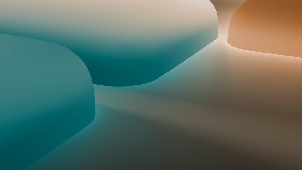Abstract digital illustration with smooth curved shapes