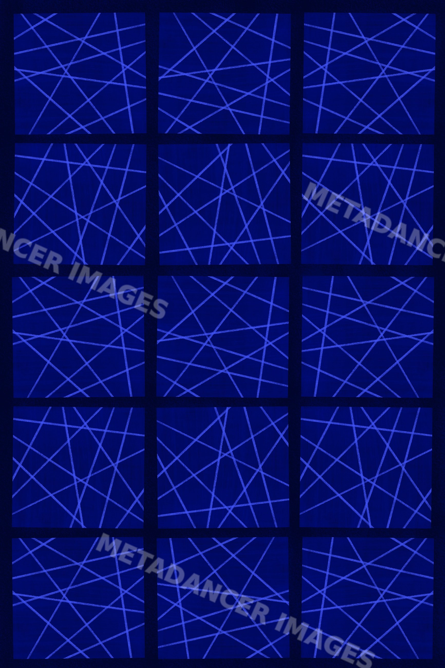 Blue geometric pattern with intersecting lines