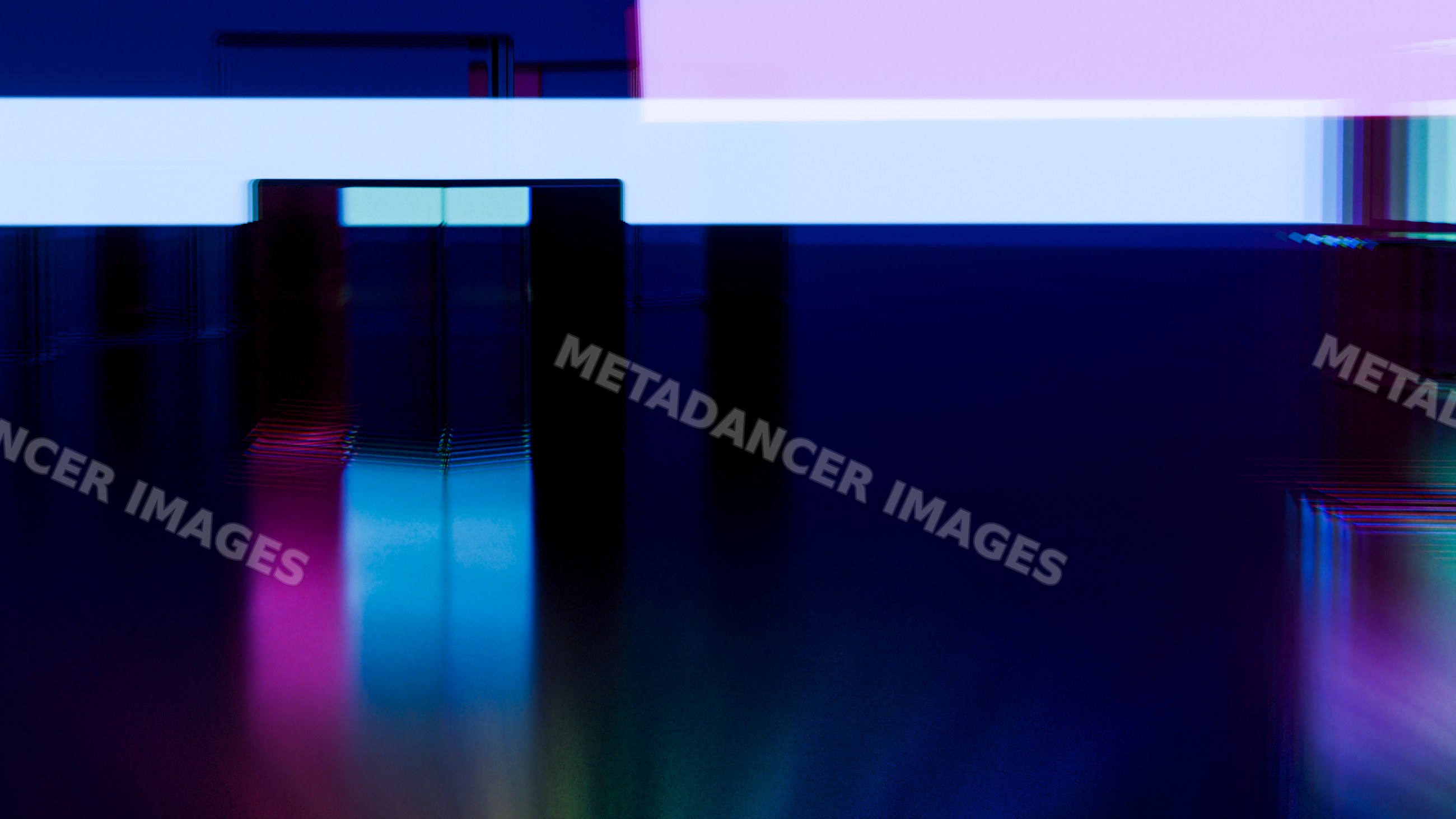 Abstract digital glitch art with colorful distorted rectangles