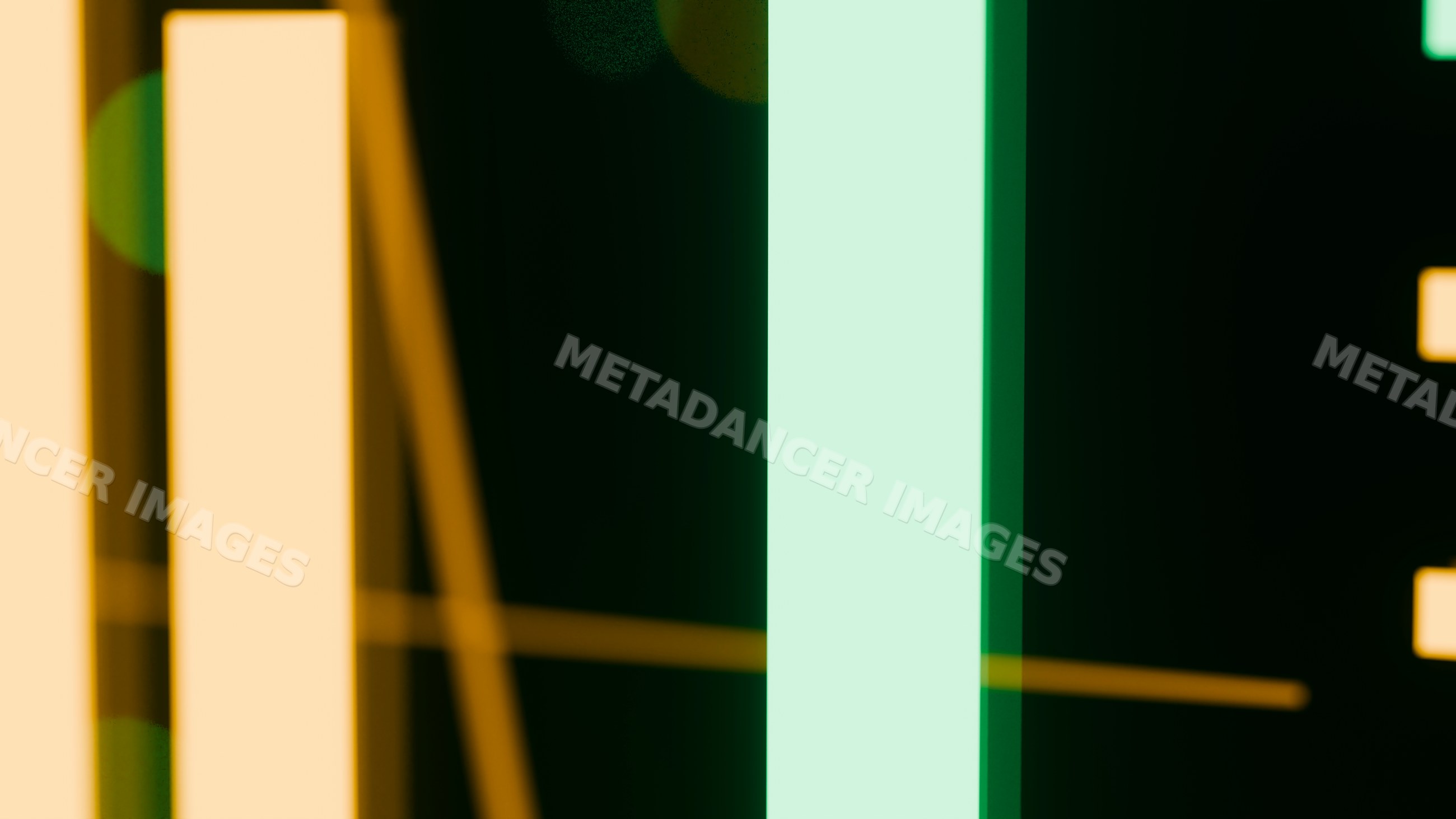 Abstract vertical glowing light bars with geometric patterns