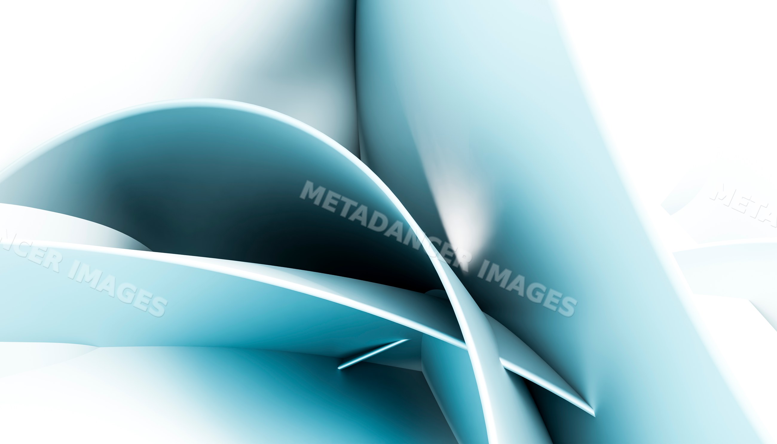 Abstract smooth blue and white curved shapes modern design