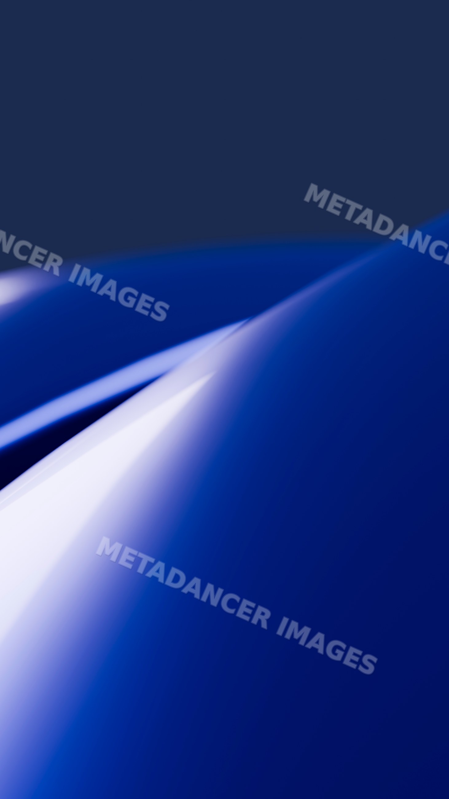 Abstract smooth blue curved shapes with shiny gradient surfaces