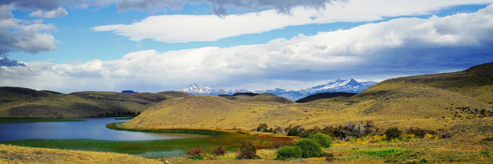 Landscape of torres del paine national park chile
