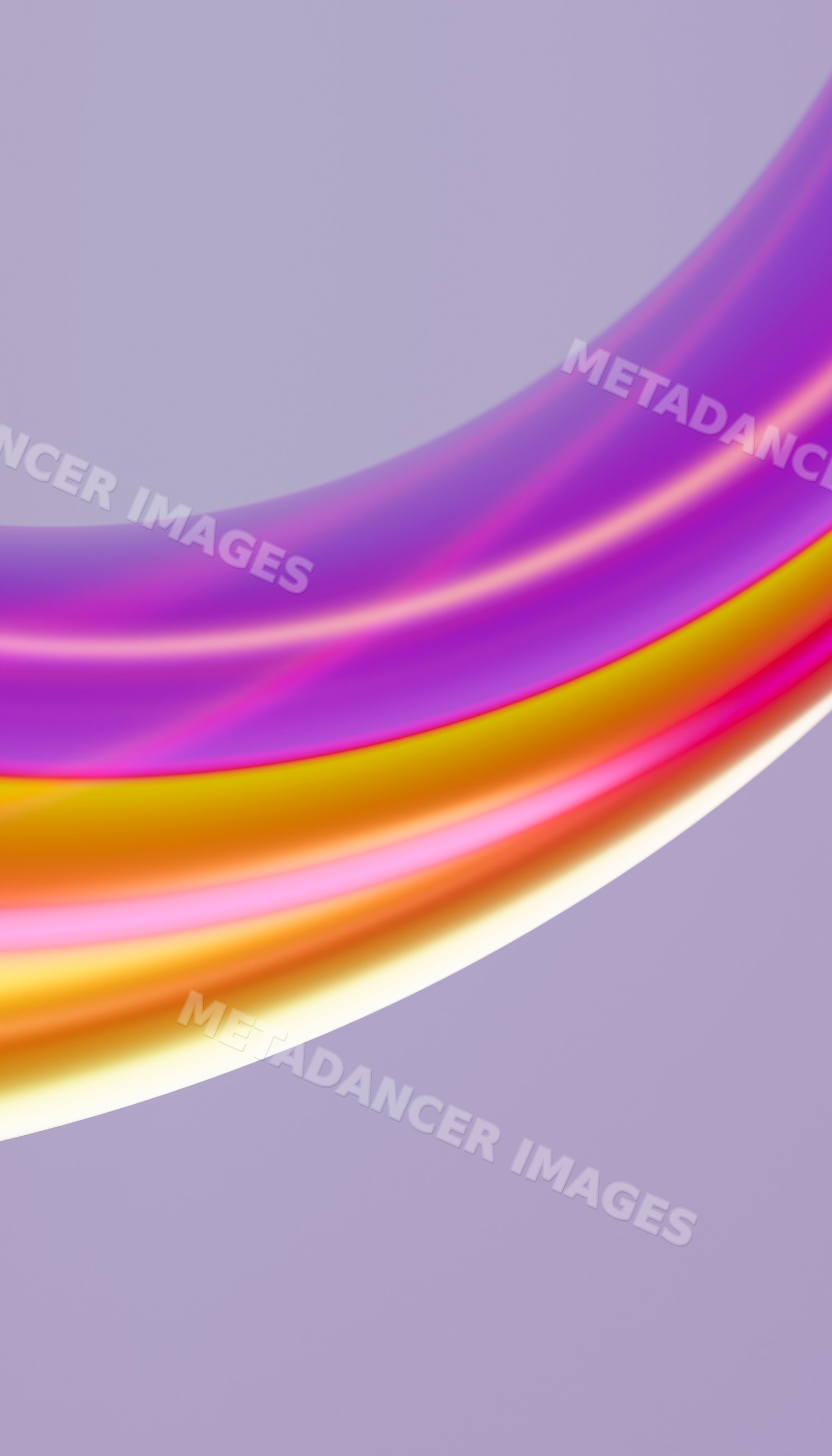 Abstract colorful flowing curves with glossy smooth texture