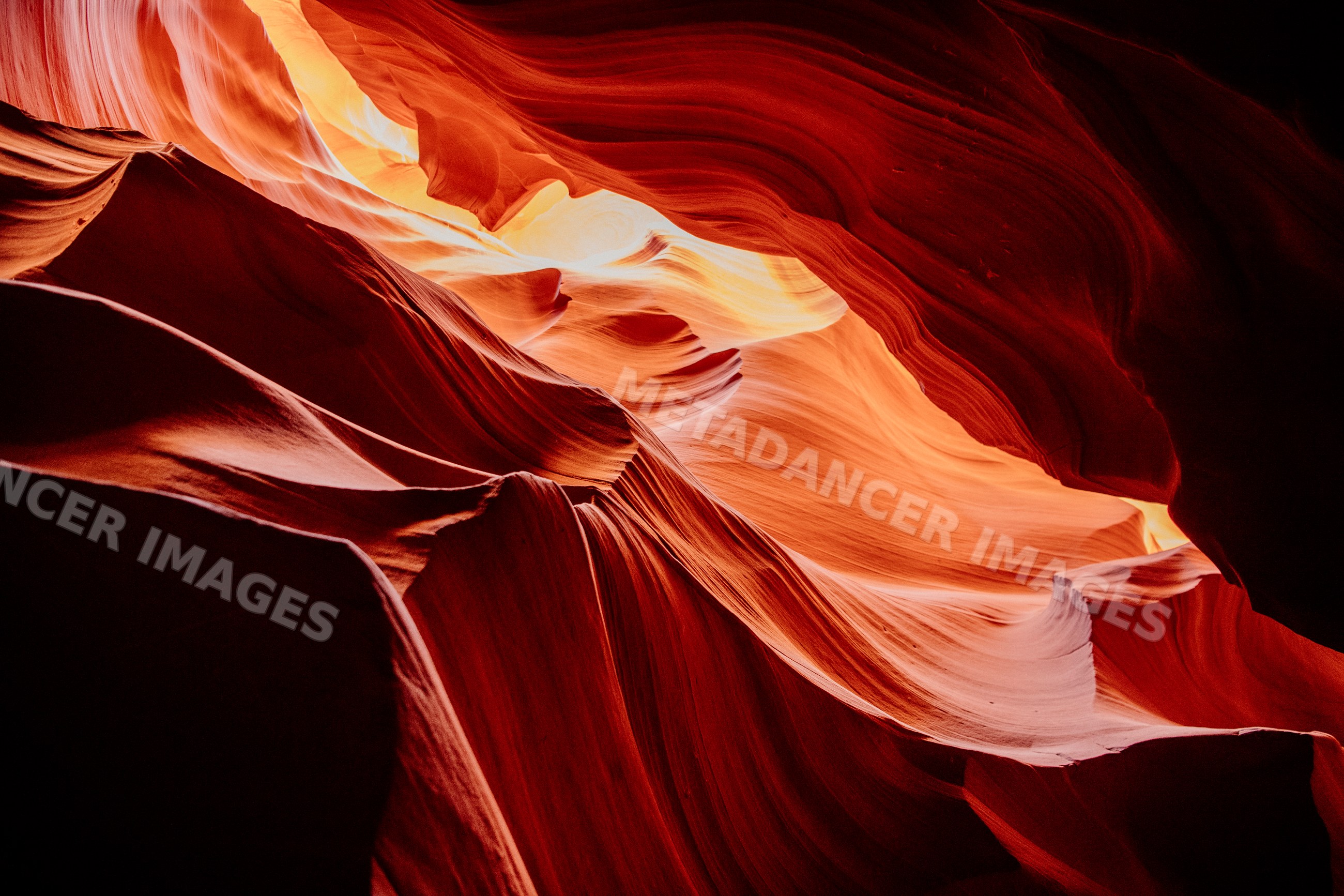 Antelope canyon Navajo Land Arizona sandstone rock formations