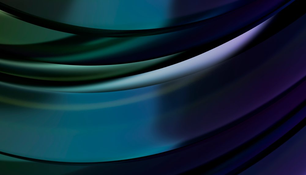 Abstract smooth curved shapes with blue and purple gradients