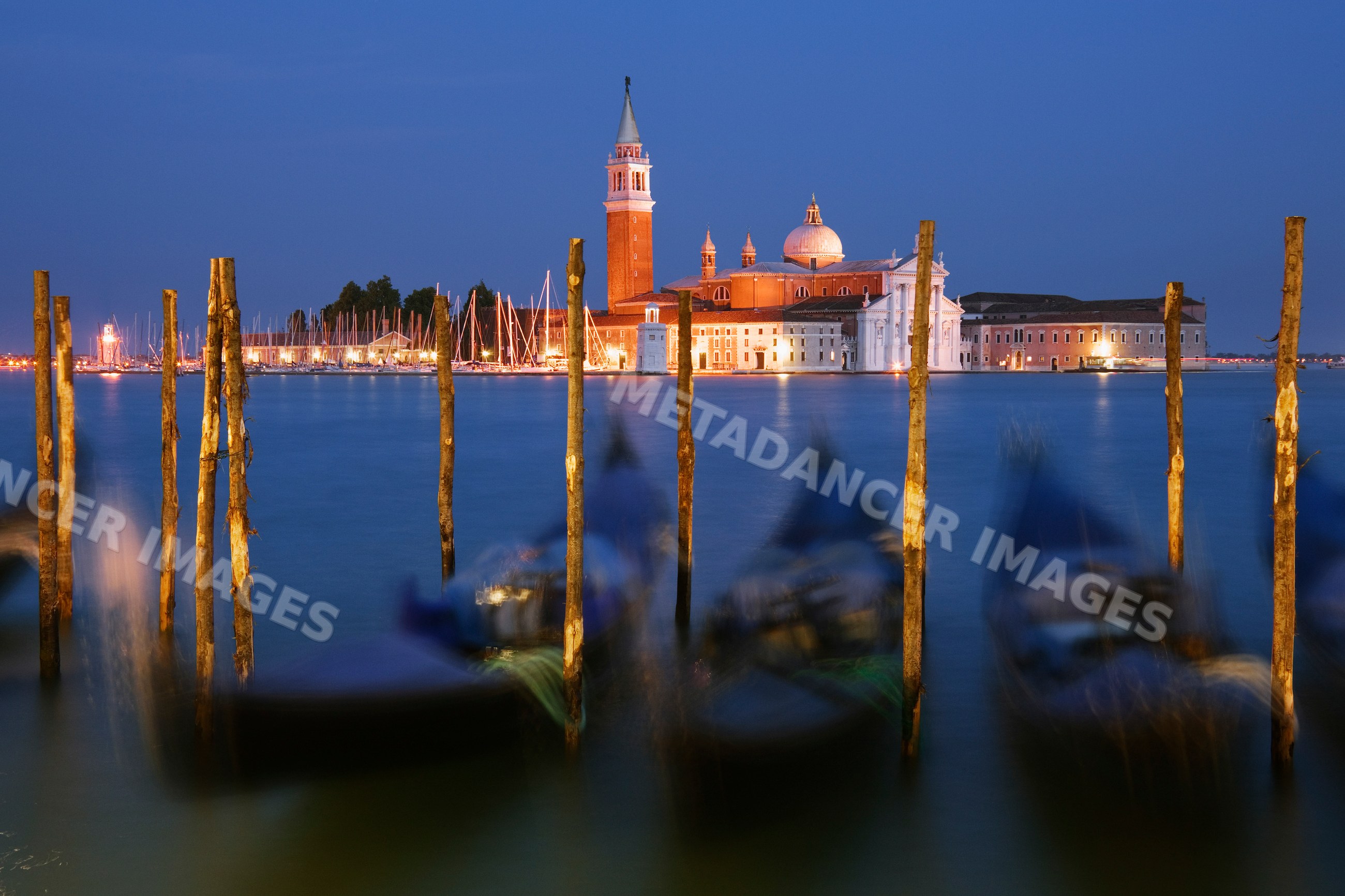 San giorgio maggiore church at dusk italy