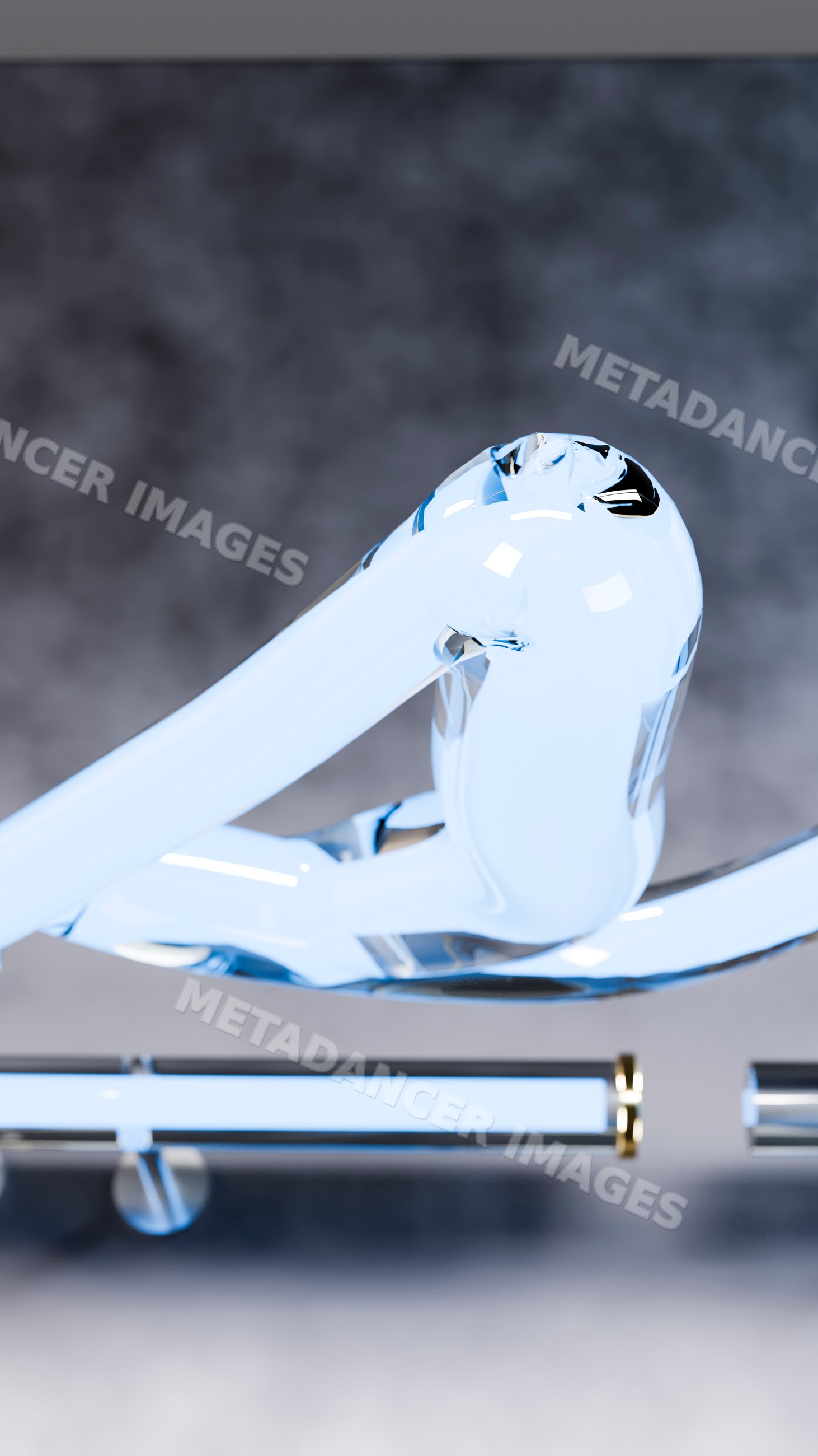 White wireless earbud close-up with glossy finish