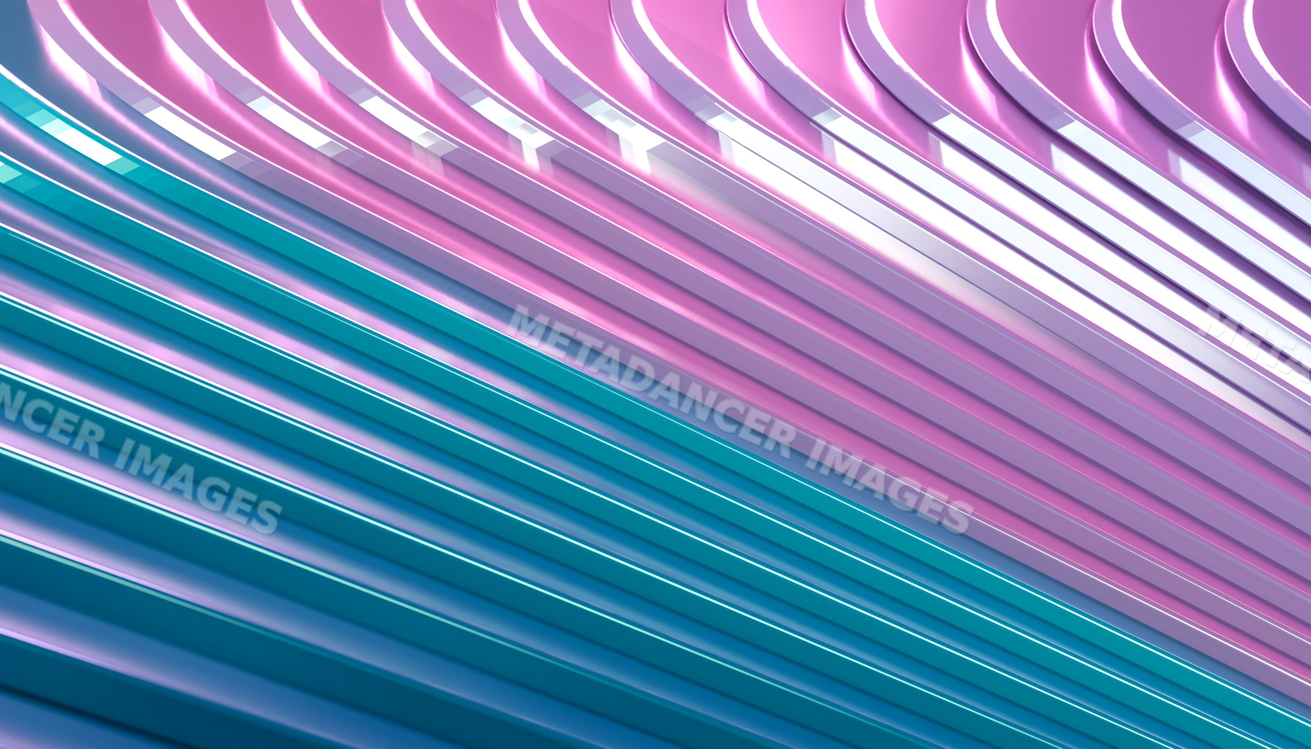 Abstract pattern of colorful curved parallel lines