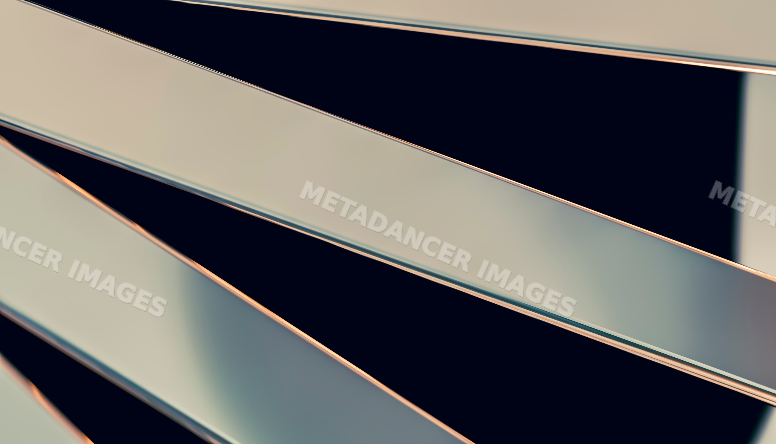 Close-up image of shiny metal fork tines with reflective edges