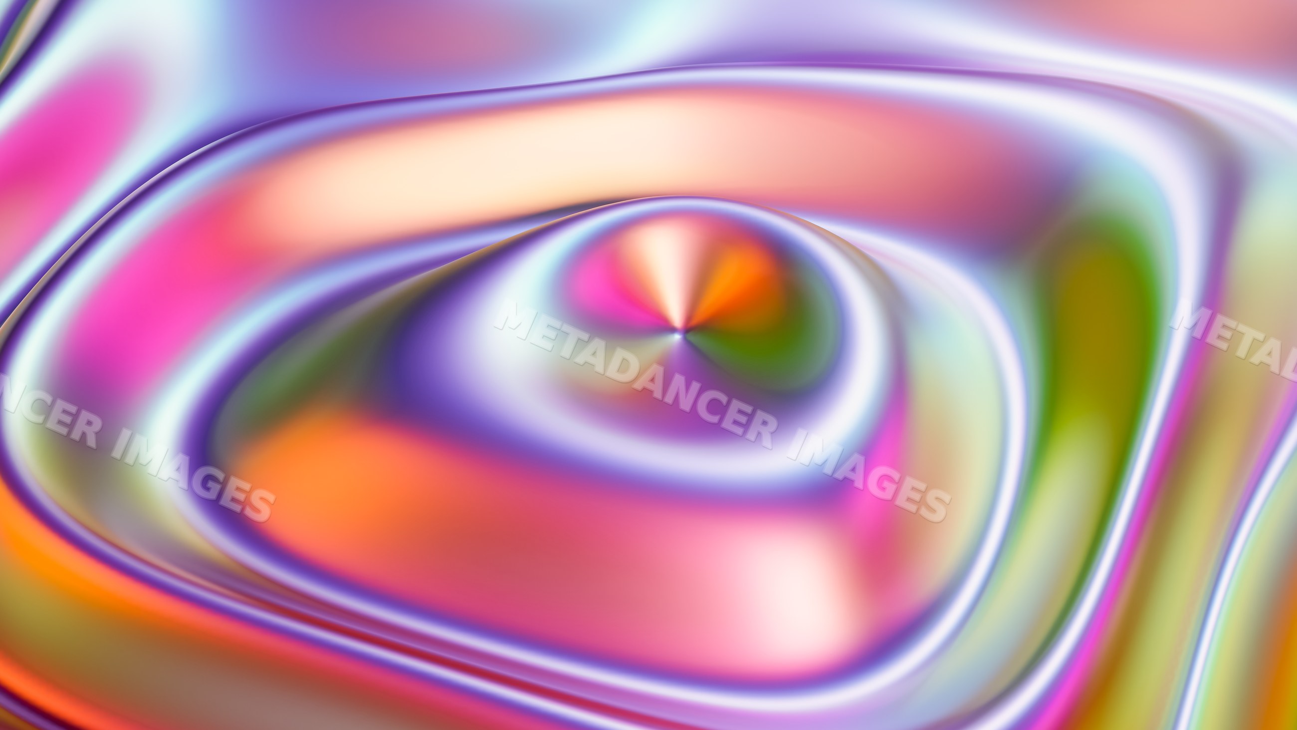 Abstract colorful render with smooth flowing shapes and gradient