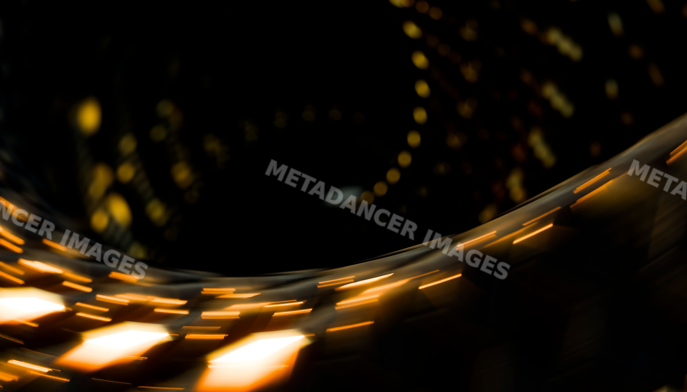 Abstract digital rendering of a glowing spiral pattern with golden