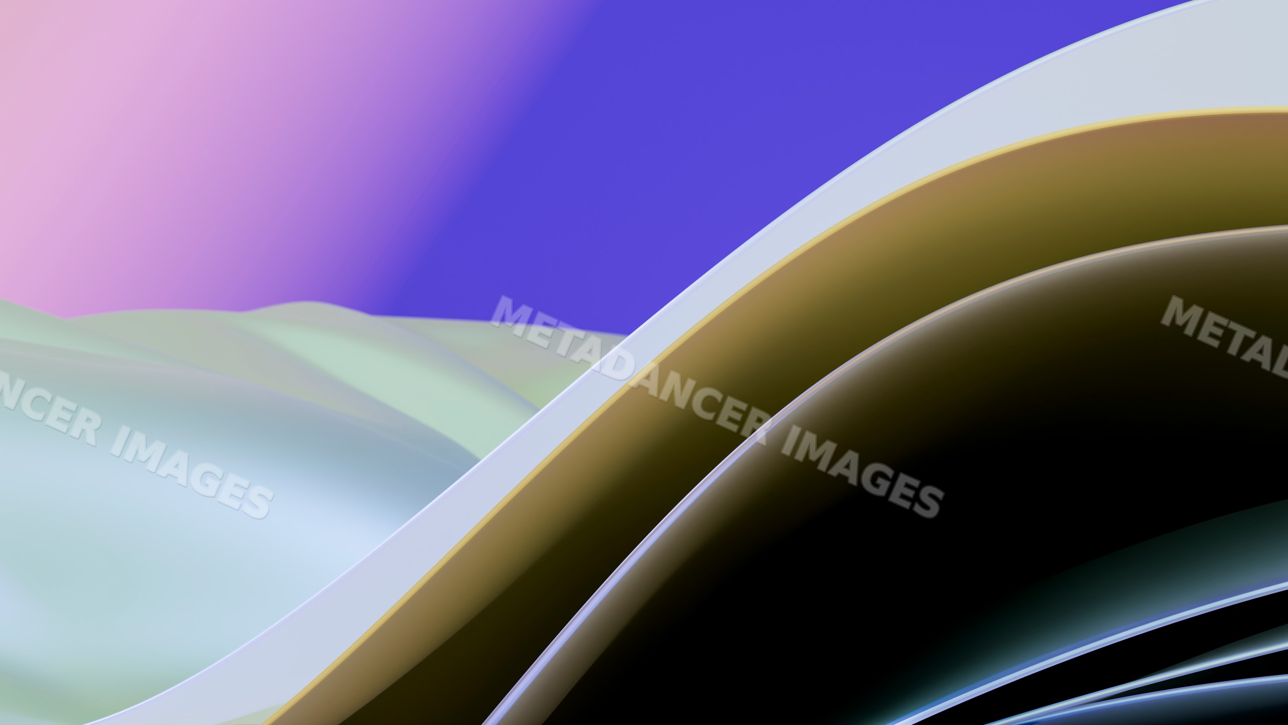 Abstract smooth colorful curved shapes with gradient background