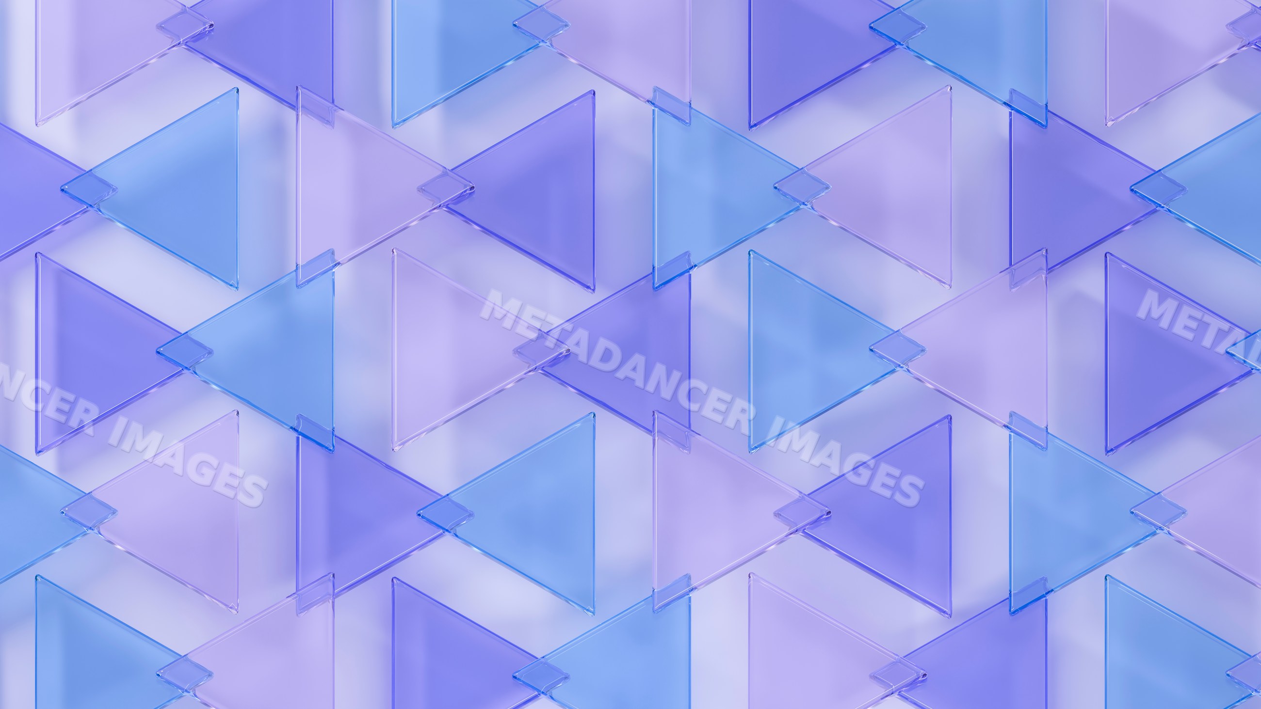 Abstract illustration of overlapping transparent blue