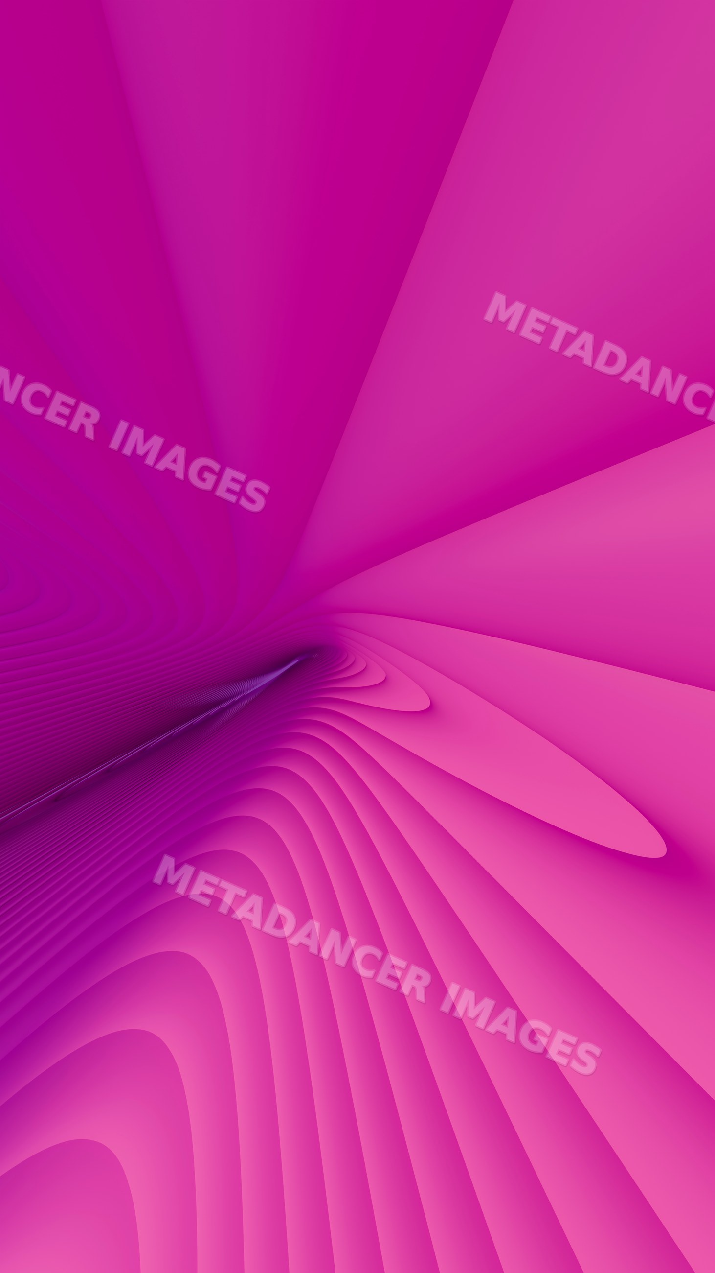 Abstract digital illustration of flowing purple and pink waves