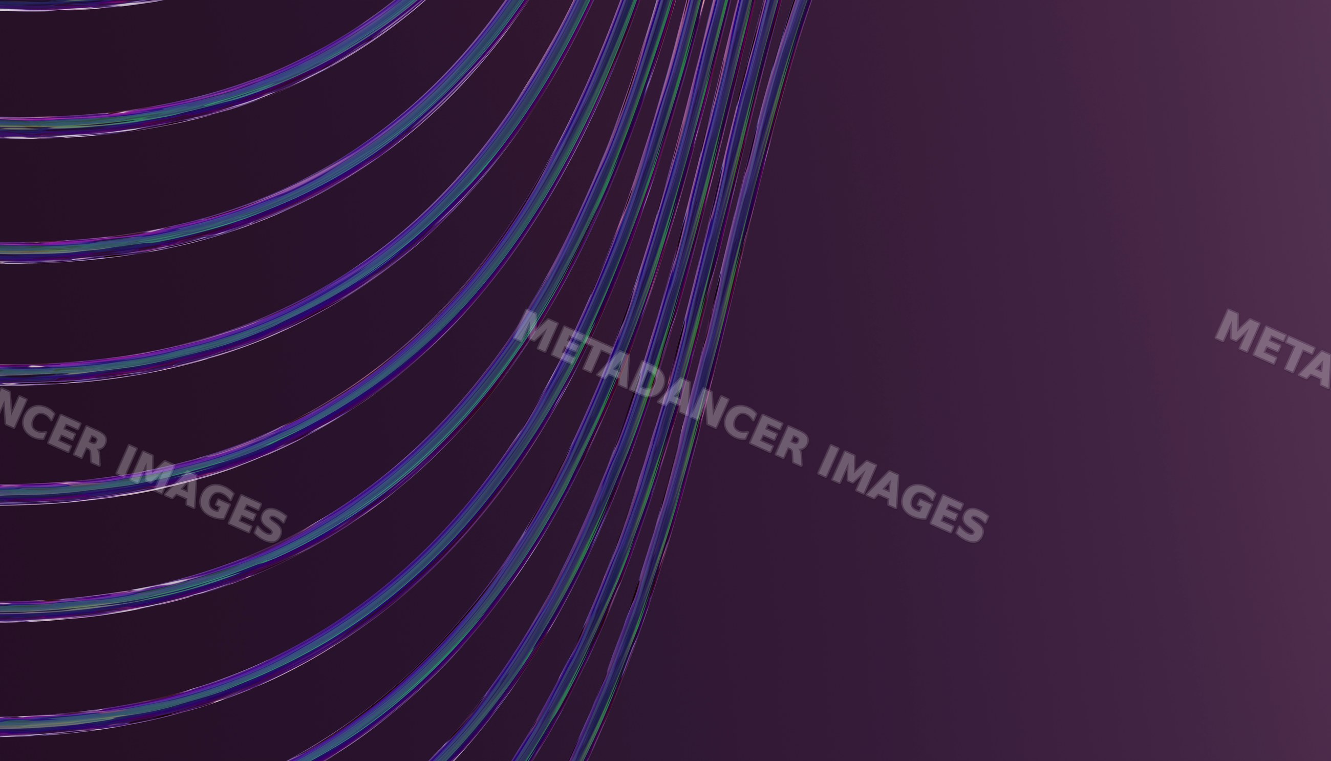 Curved wireframe arcs on dark purple abstract background