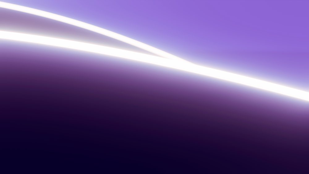 Abstract digital illustration with glowing curved light streaks