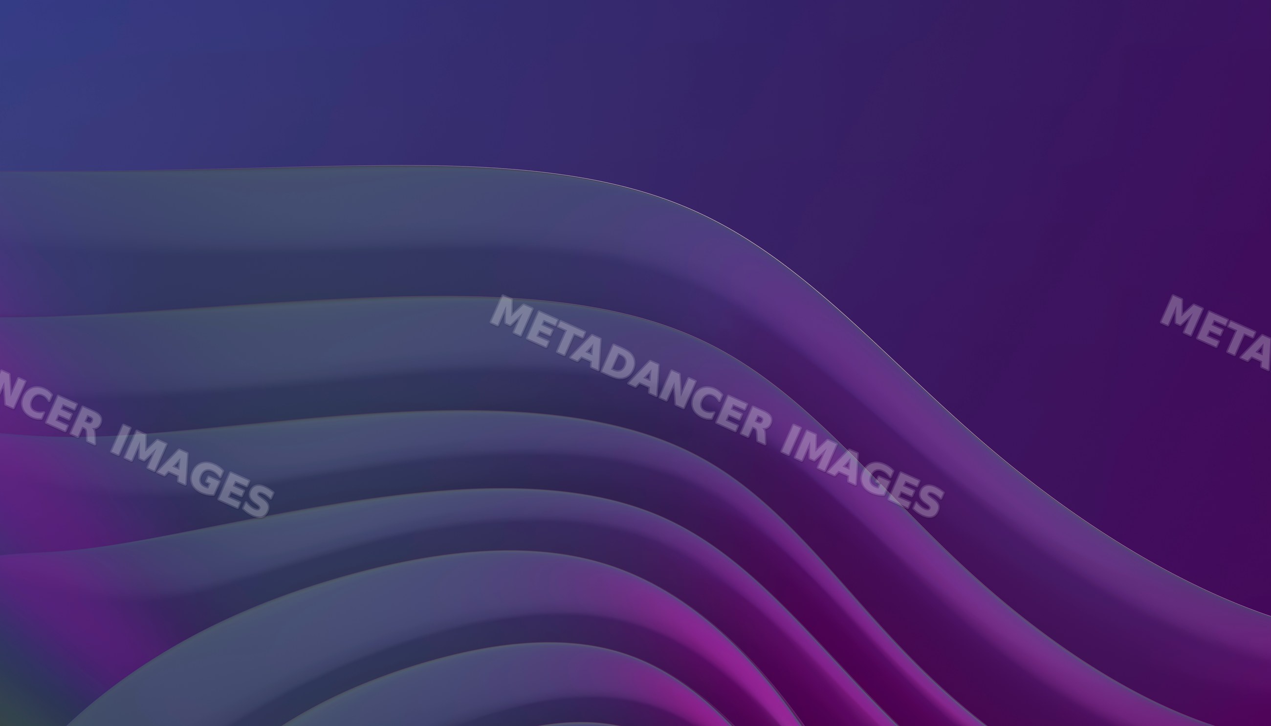3d rendering of smooth curved shapes with purple gradient background
