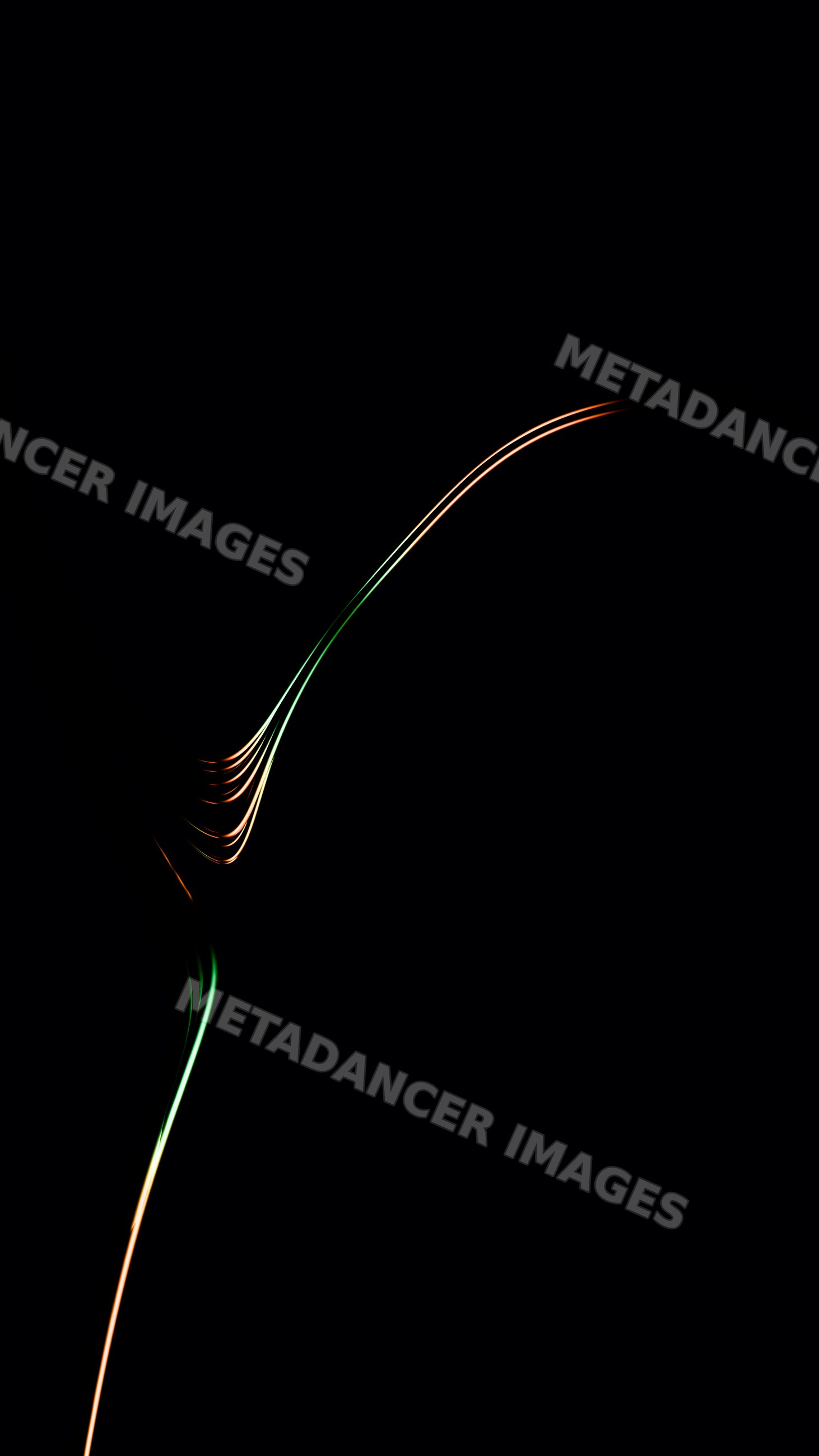 Abstract colorful light streaks flowing on dark background
