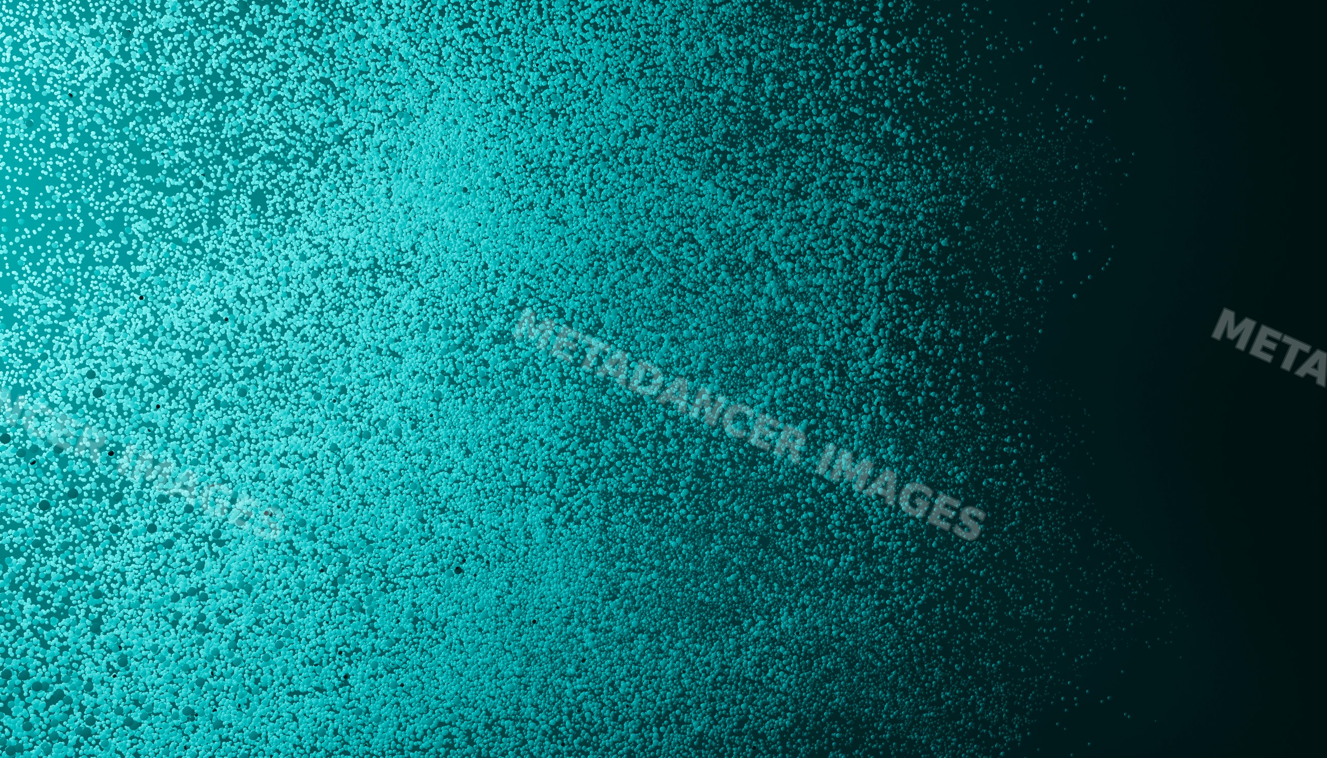 Close-up of aqua bubbly foam on liquid surface