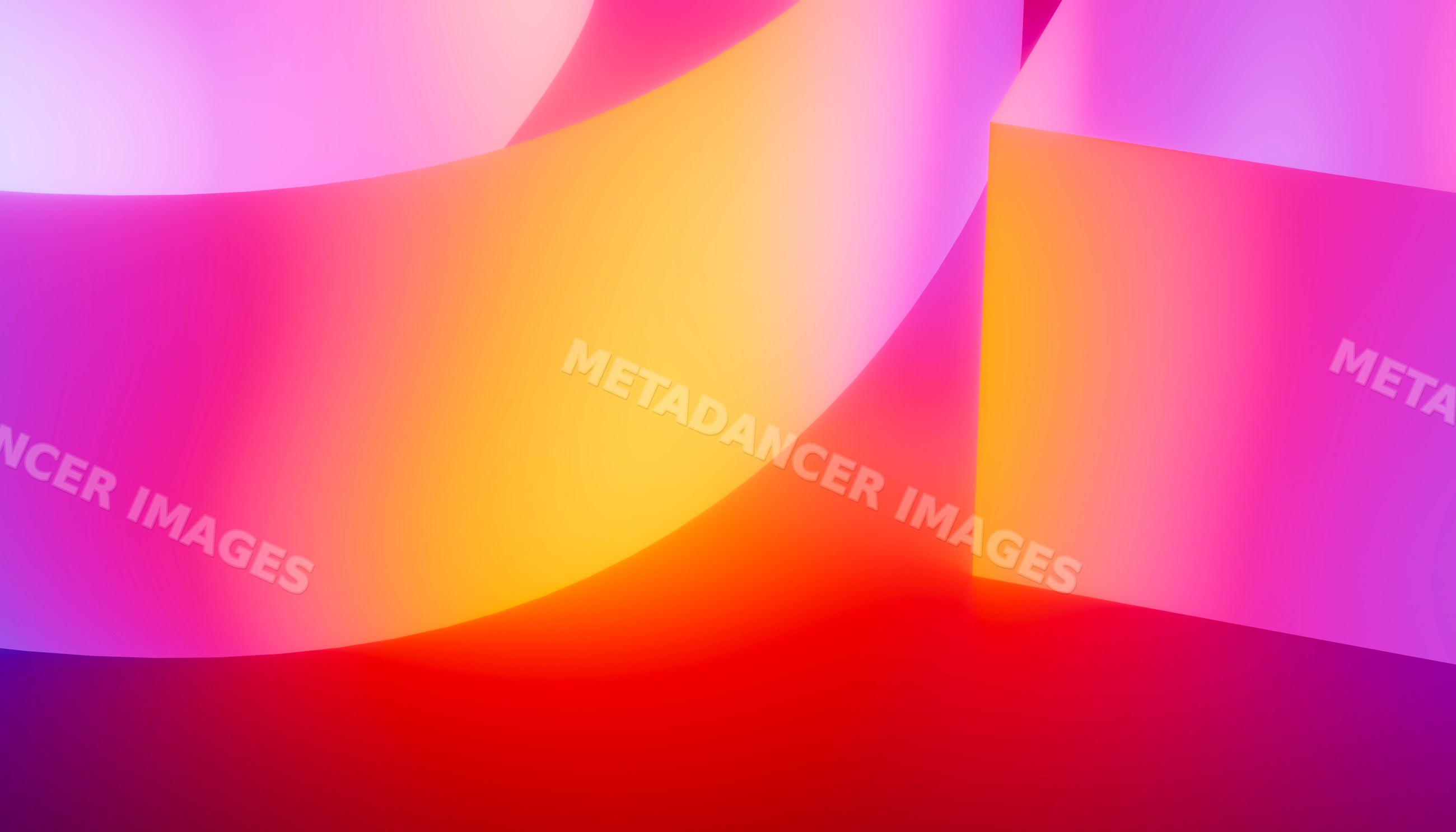Abstract colorful digital design with smooth curved shapes