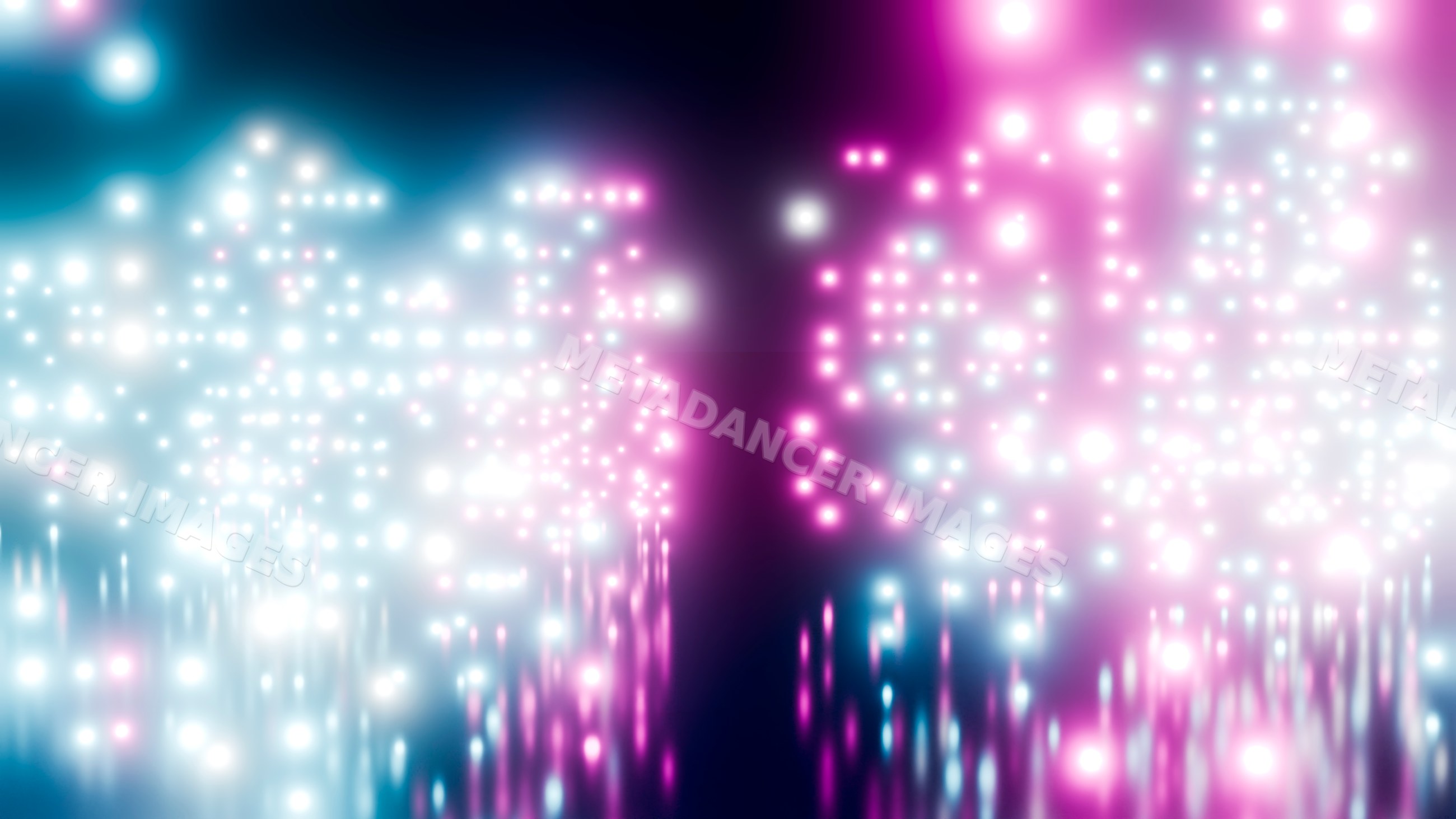 Abstract glowing pink and blue lights with reflection digital art