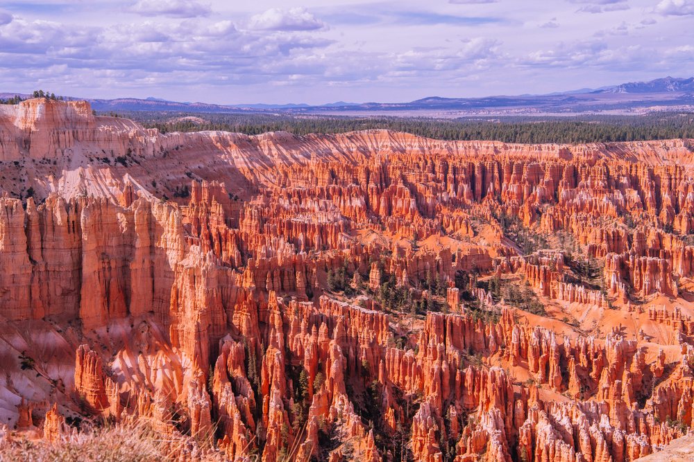 Bryce Canyon rock formations and hoodoos landscape
