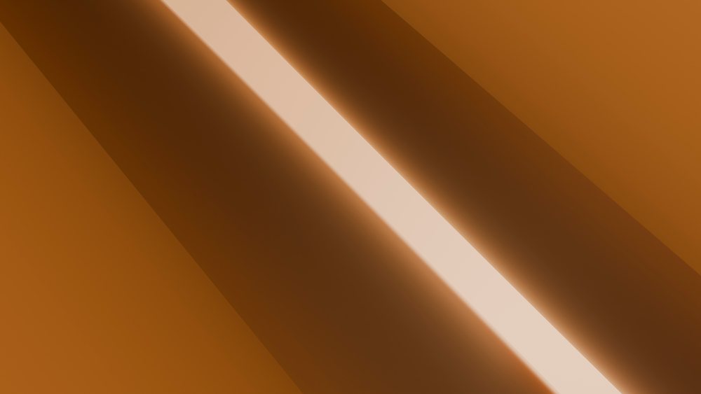 Abstract glowing diagonal light stripe with warm brown gradients