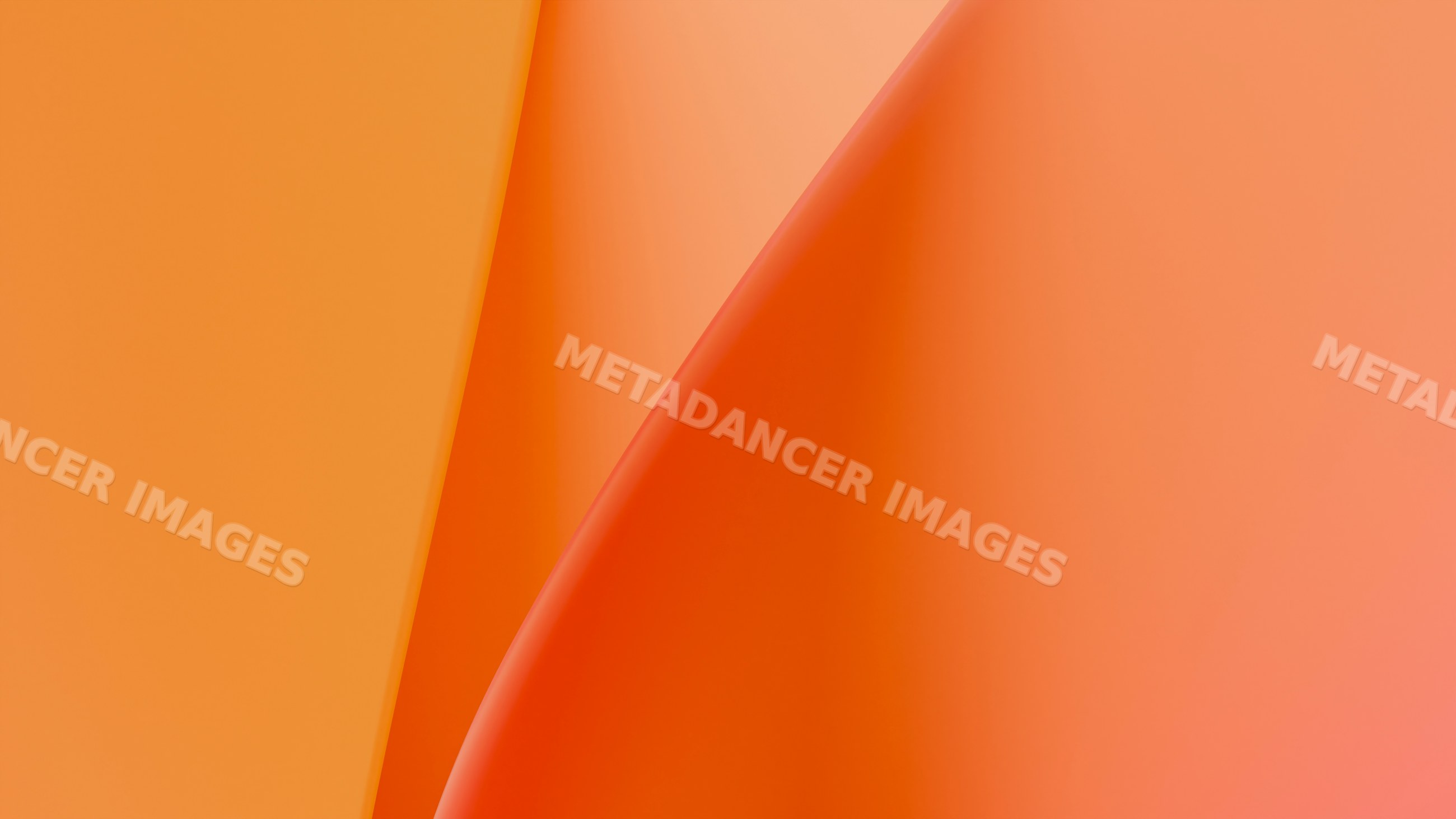 Abstract orange gradient digital illustration with smooth curved