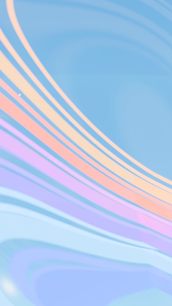 Abstract digital illustration of colorful flowing waves