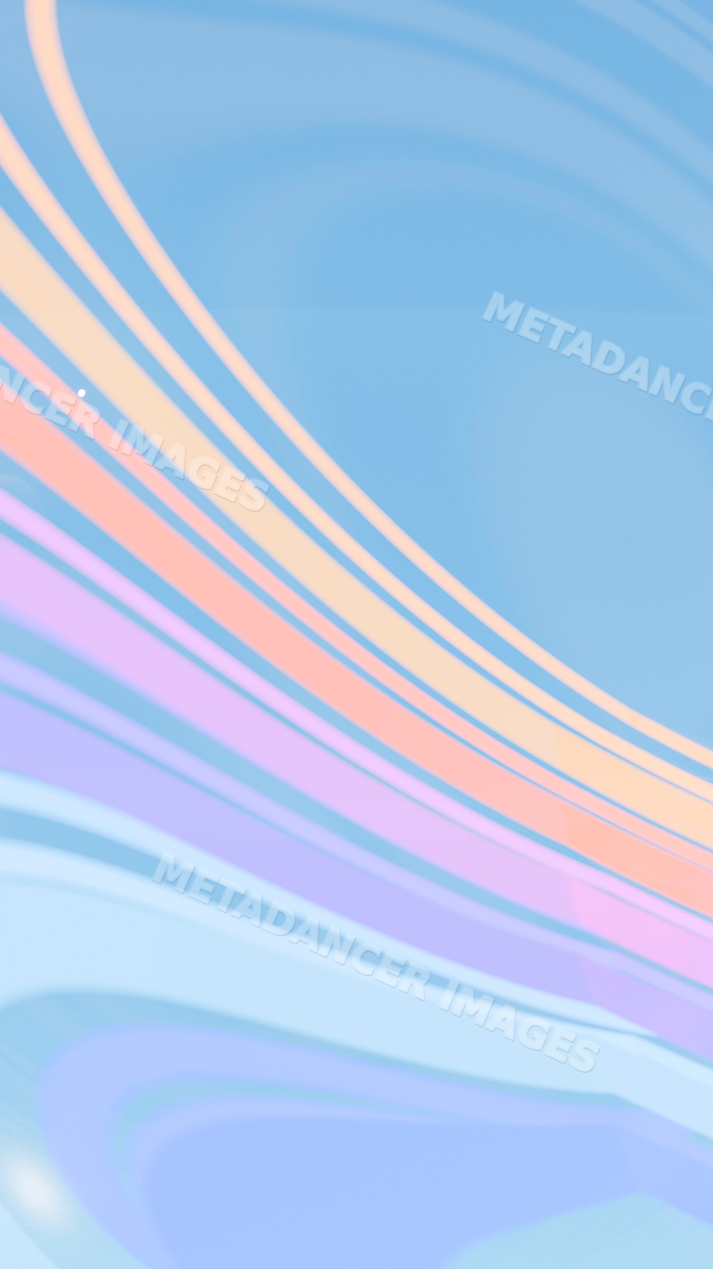 Abstract digital illustration of colorful flowing waves
