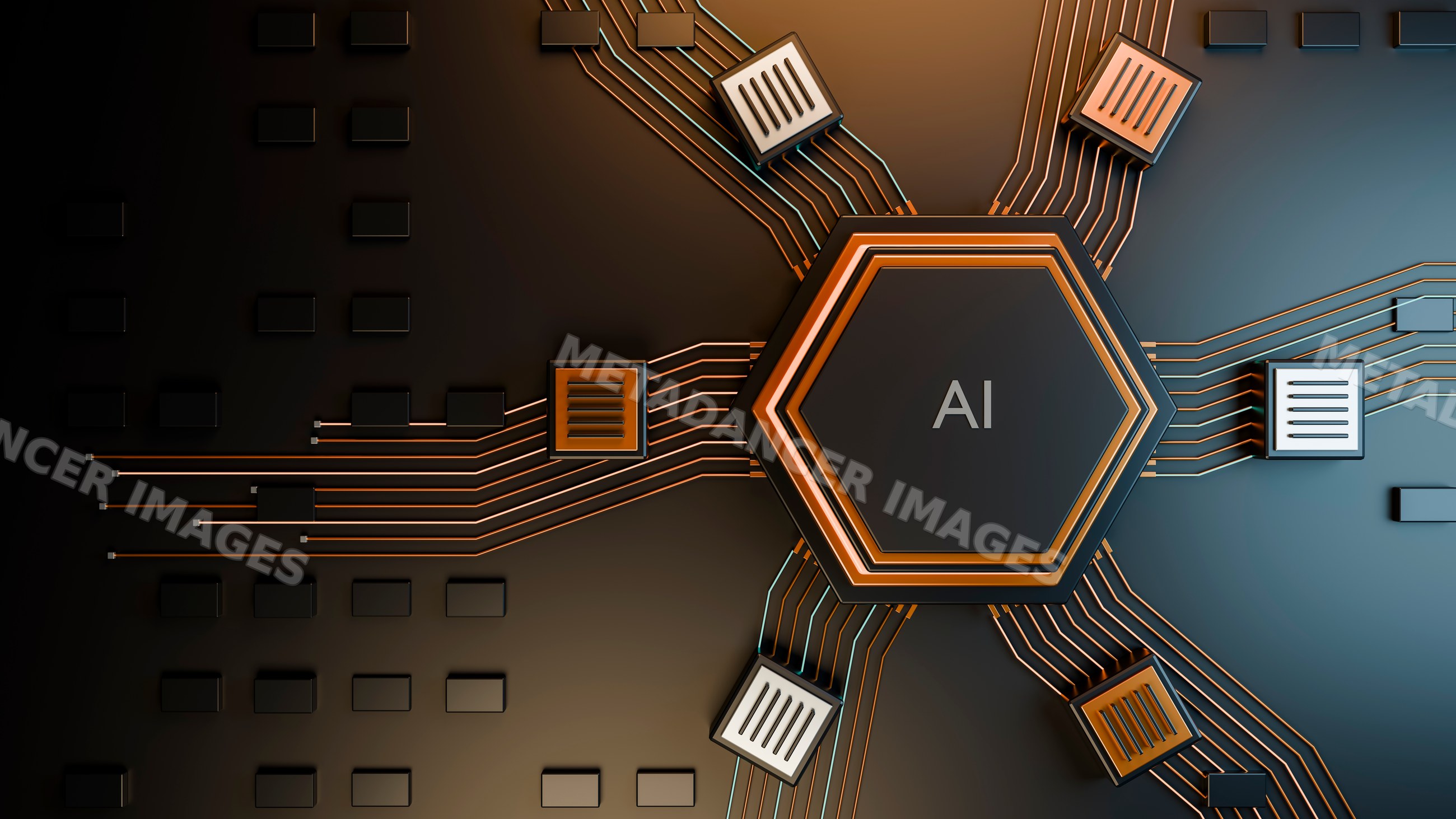 Artificial intelligence processor chip with multiple circuit board