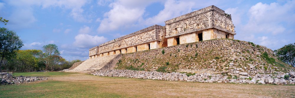 Governor's palace ruins at uxmal mexico