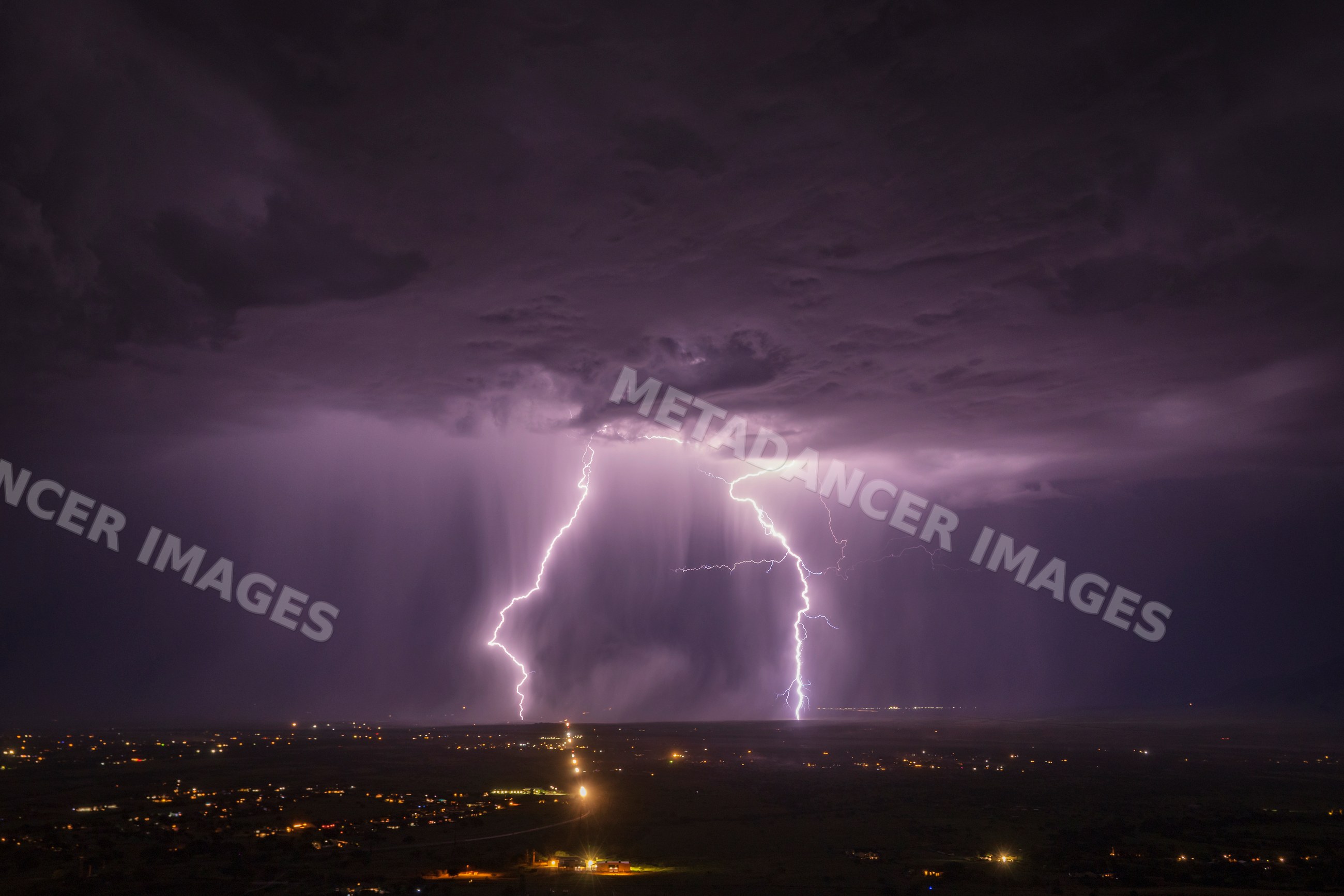 Lightning from Our Lady of the Sierras (Cerro de la Virgen)