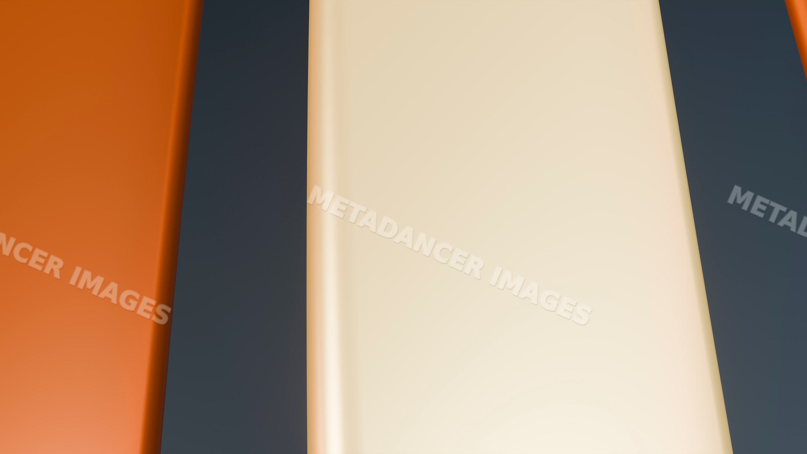 Abstract digital illustration of vertical orange and beige rectangles