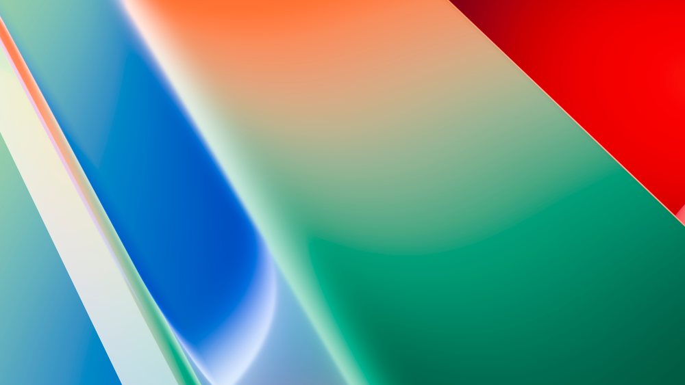 Abstract colorful smooth layered gradient shapes