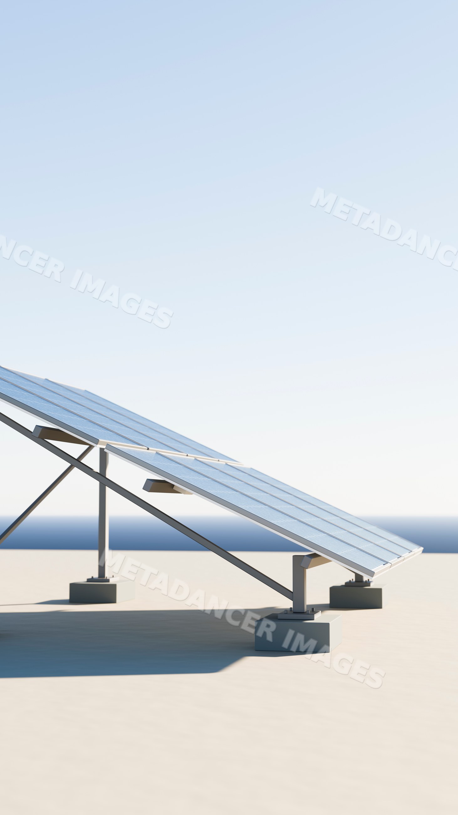 Solar panel array harnessing renewable energy for sustainable power
