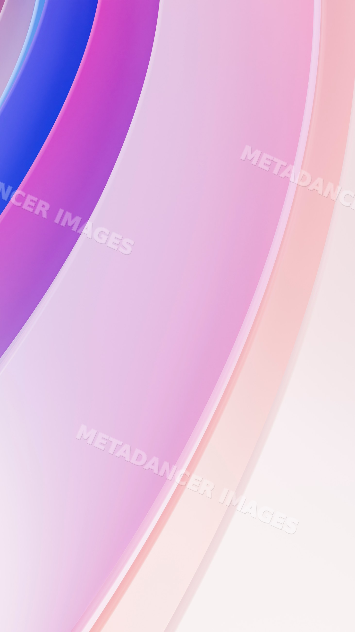 Abstract colorful curved wave illustration with pastel gradients