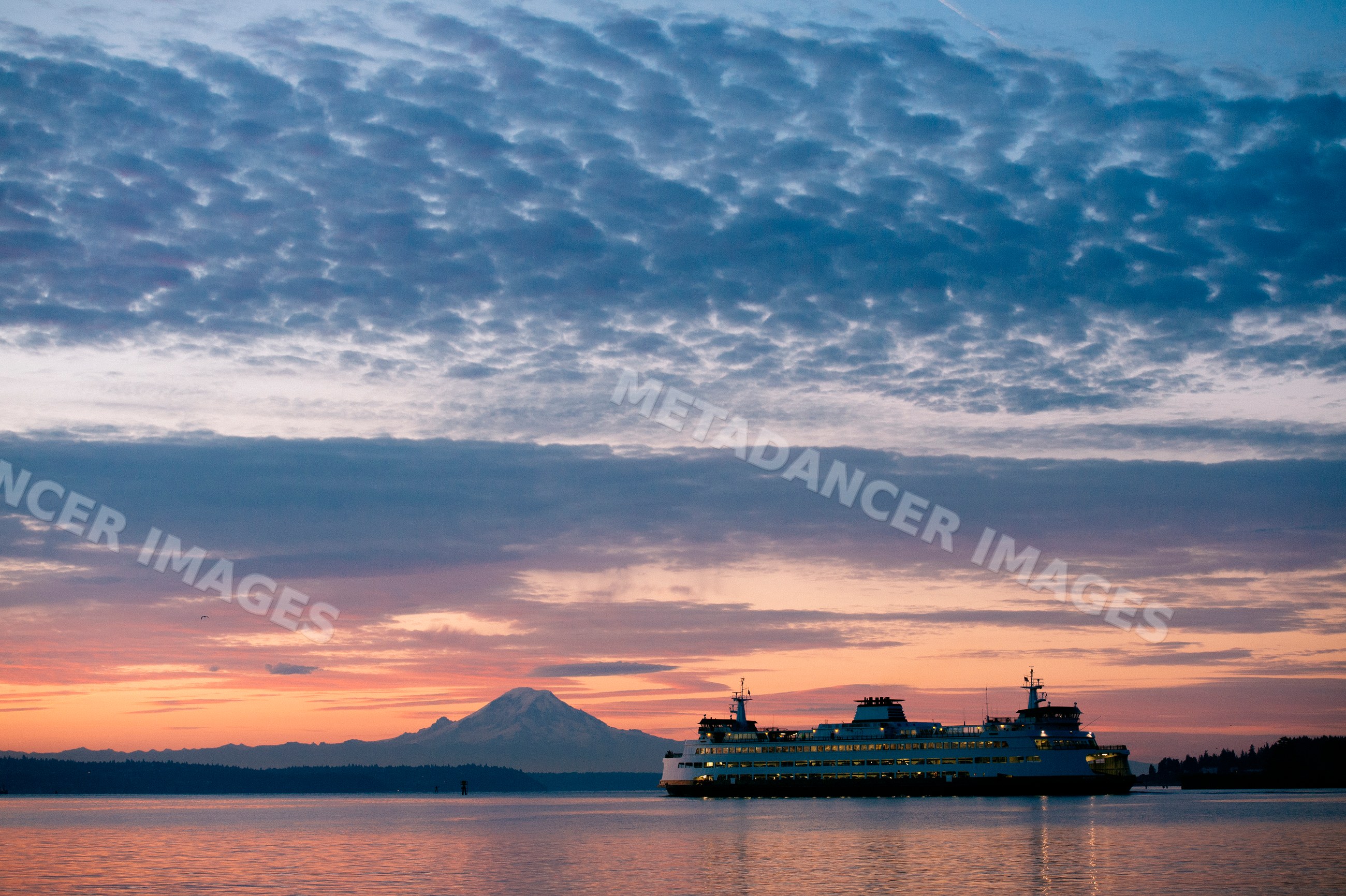 Passenger ferry crossing waters
