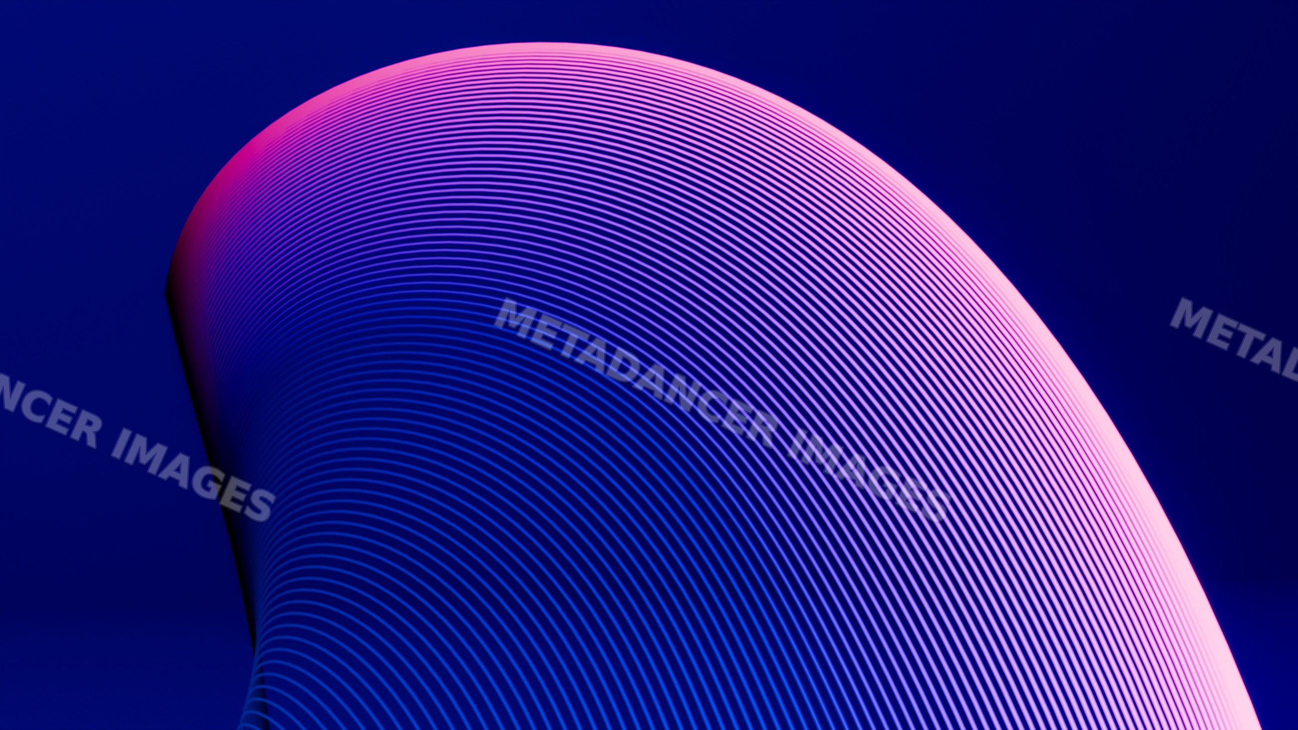 Abstract curved lines wave gradient digital illustration