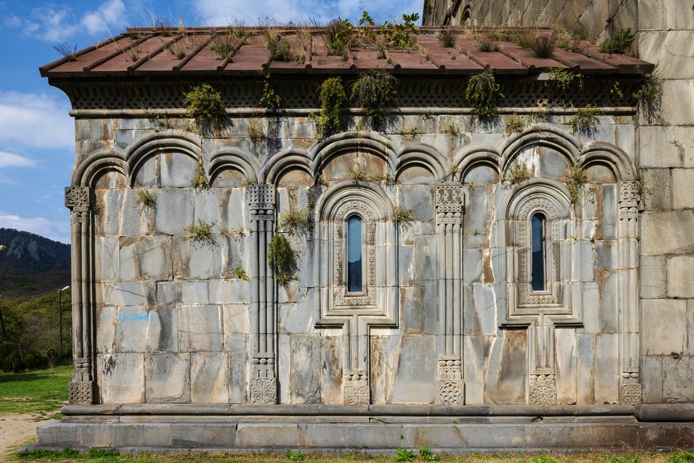Exterior wall of Akhtala Monastery Armenia