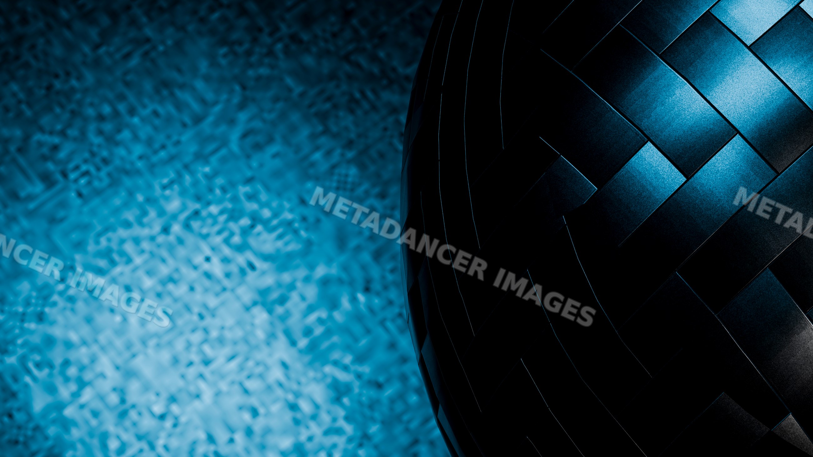 Abstract woven texture with bright blue illumination