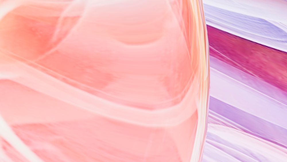Abstract pastel swirl design with pink and purple gradients