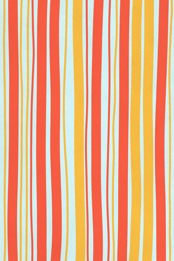 An abstract illustration of colorful vertical wavy stripes on a light
