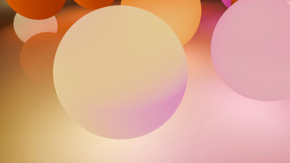 Abstract overlapping circles creating soft bokeh effect background