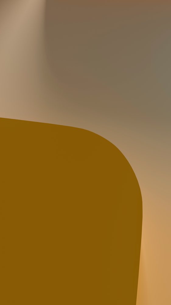 Abstract minimalist illustration with brown curved shape