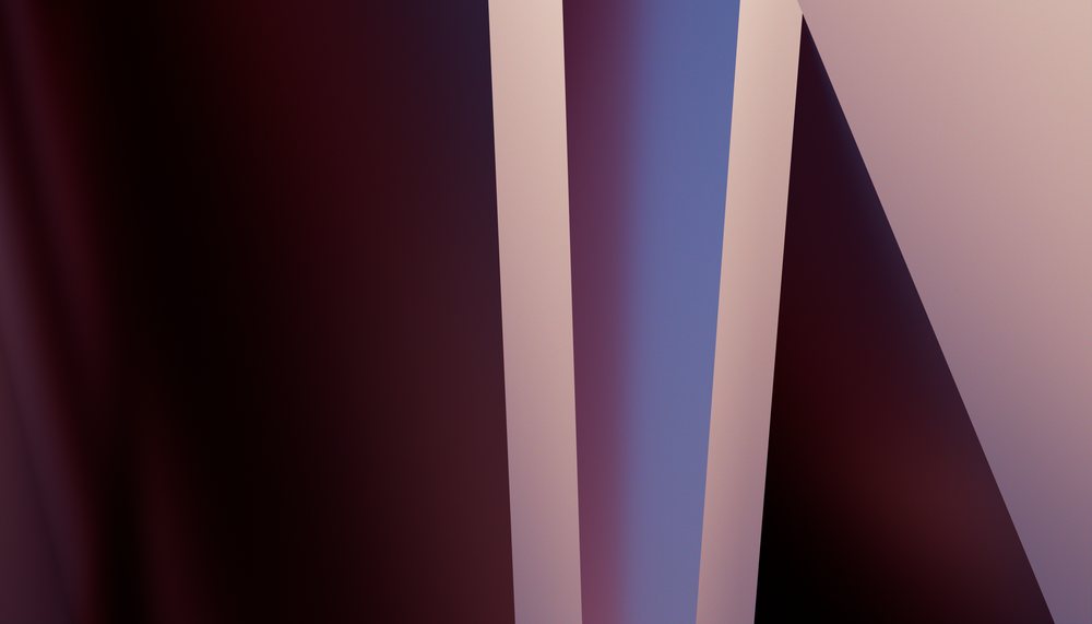 Abstract geometric shapes with soft light and shadow in digital art