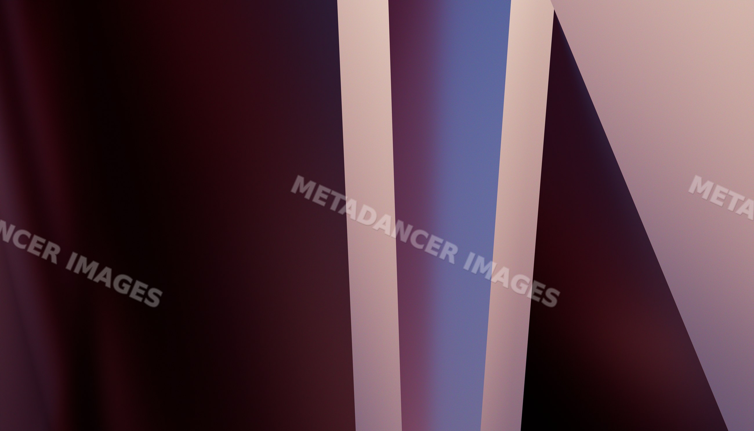 Abstract geometric shapes with soft light and shadow in digital art